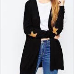 ASOS Cardigan with Elbow Star Patches